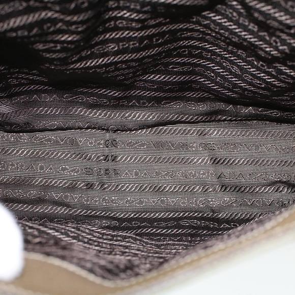 PRADA Hand Bag Canvas Leather Green Auth 53252 - Picture 10 of 16